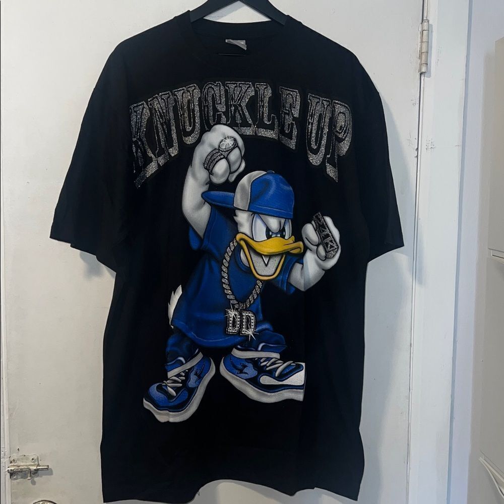 NWOT VINTAGE Donald Duck Knuckles Up T Shirt-2XL
